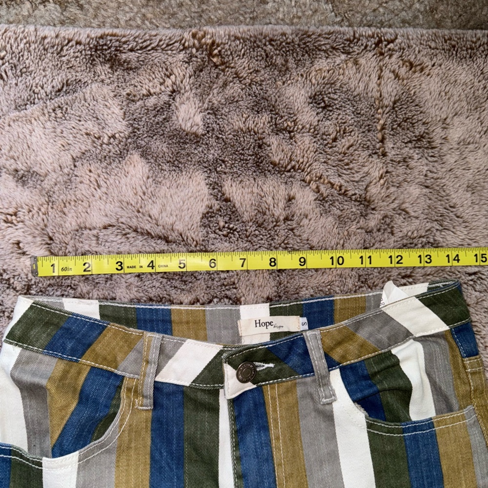 Hope's Multicolor Striped Flare Jeans - Picture 4 of 10